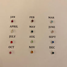 Load image into Gallery viewer, Sterling silver birthstone bracelet