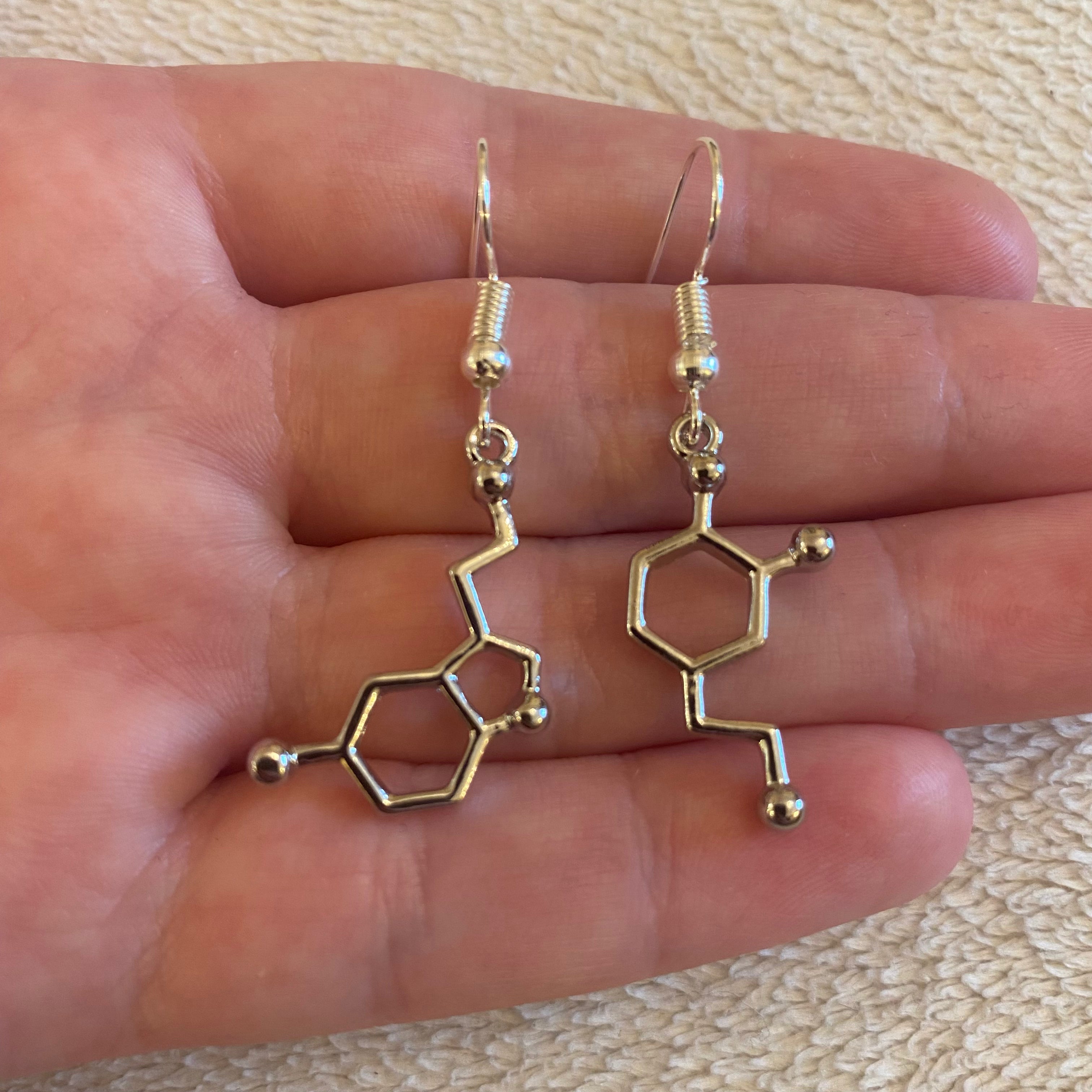 Serotonin earrings sterling on sale silver