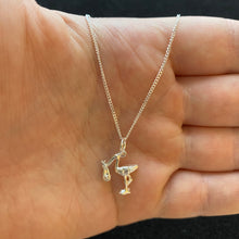 Load image into Gallery viewer, Stork and baby necklace

