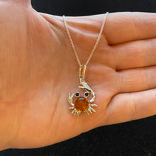 Load image into Gallery viewer, Amber crab necklace
