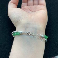 Load image into Gallery viewer, Seed chain and quartz bracelet
