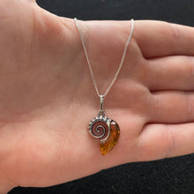 Load image into Gallery viewer, Amber fossil necklace
