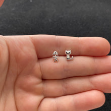 Load image into Gallery viewer, Cat and fish studs
