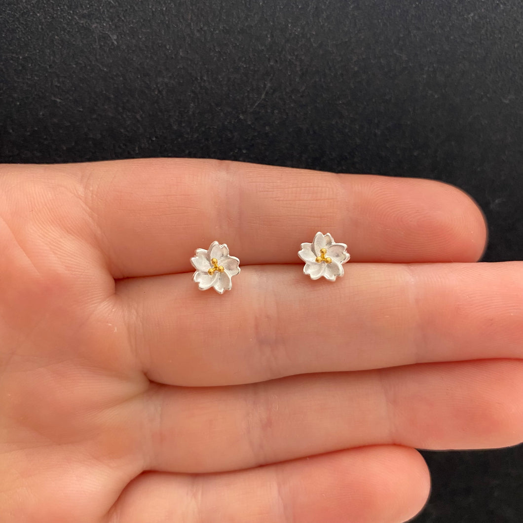 Sakura flower studs