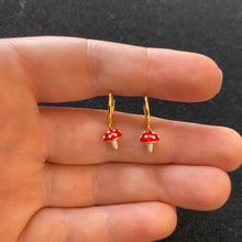 Load image into Gallery viewer, Mini mushroom hoops
