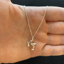 Load image into Gallery viewer, Stork and baby necklace
