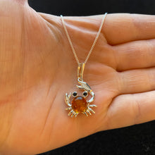 Load image into Gallery viewer, Amber crab necklace
