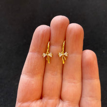 Load image into Gallery viewer, Gold bow hoops
