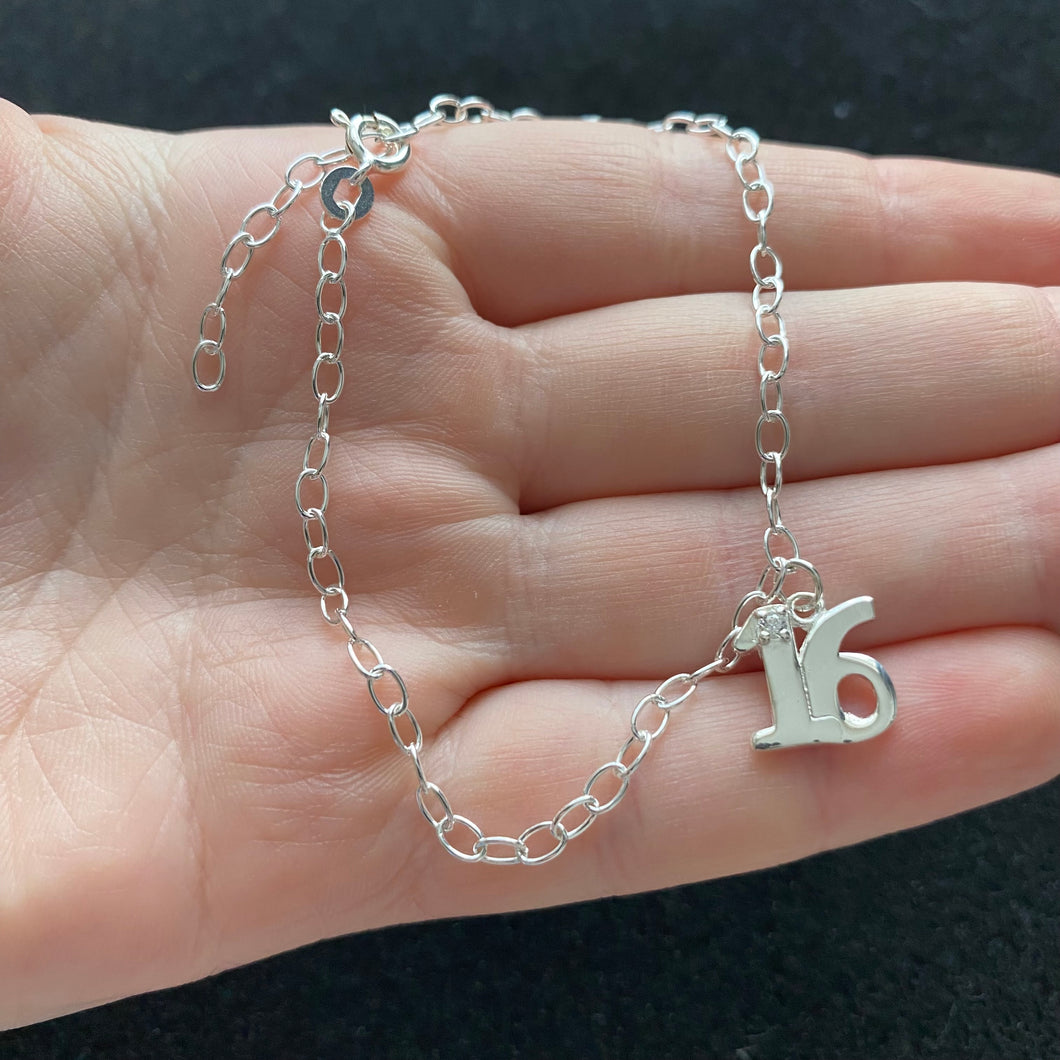 16th Charm Bracelet