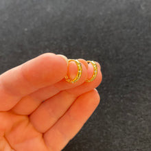 Load image into Gallery viewer, Gold starburst hoop earrings
