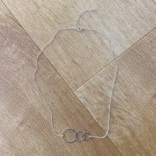 Load image into Gallery viewer, Triple graduate circles necklace
