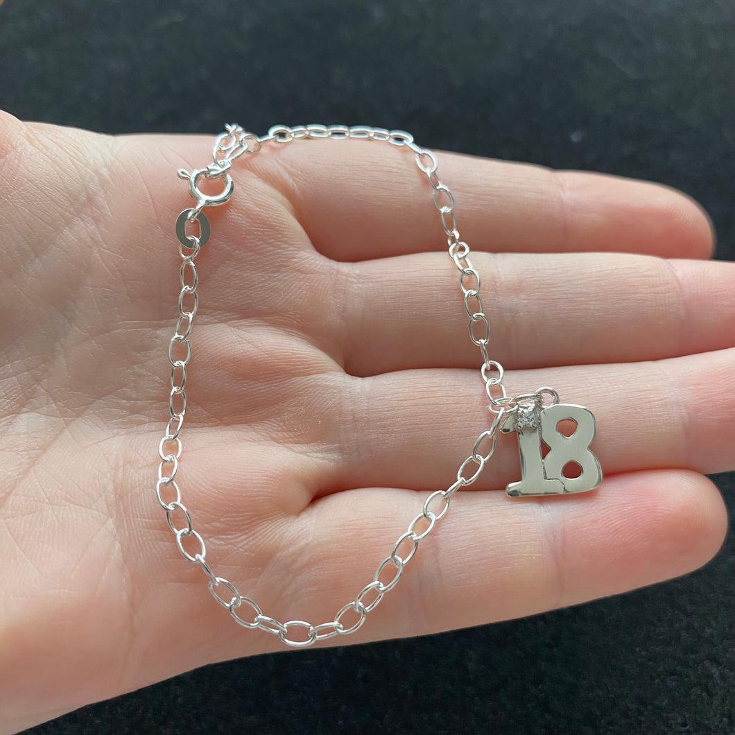 18th Charm Bracelet
