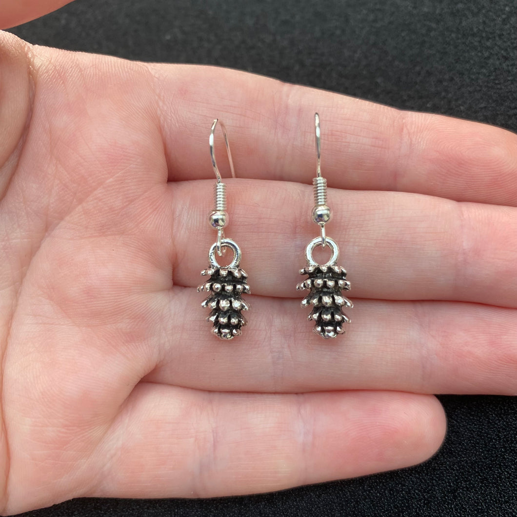 Pine cone earrings