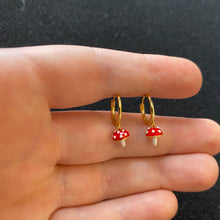 Load image into Gallery viewer, Mini mushroom hoops

