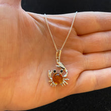 Load image into Gallery viewer, Amber crab necklace
