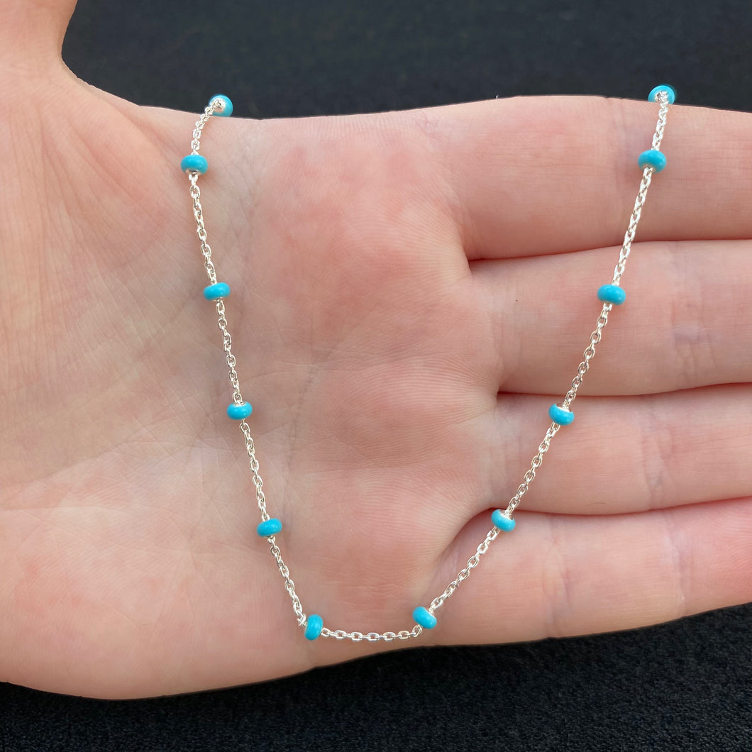 Turquoise beaded necklace