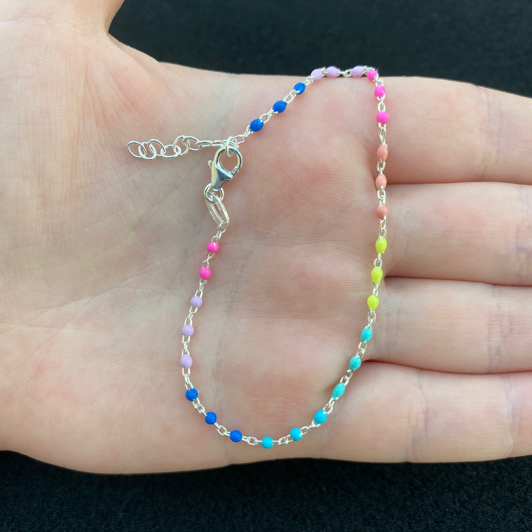 Rainbow beaded bracelet