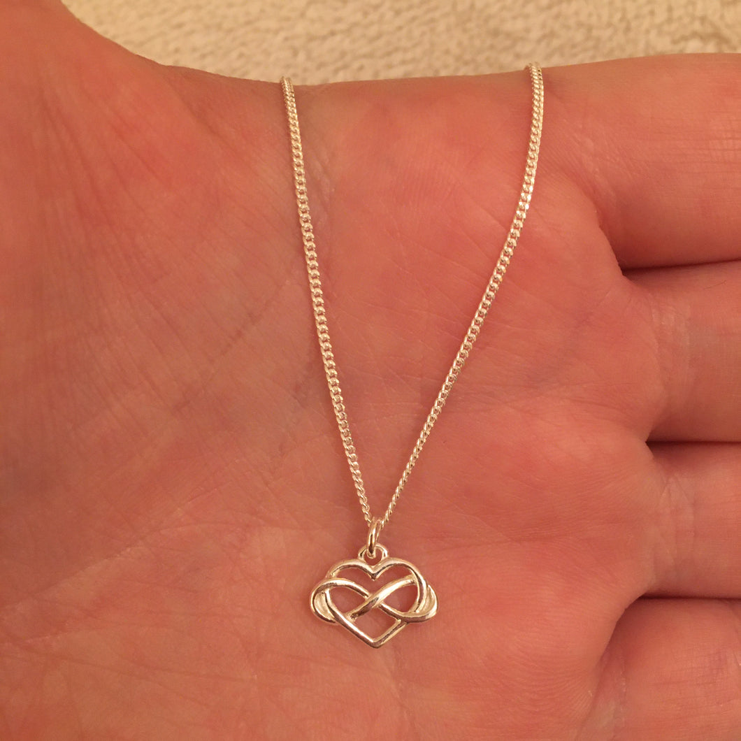 Infinity heart necklace