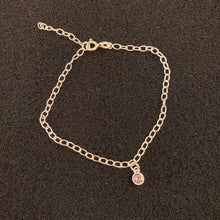 Load image into Gallery viewer, Sterling silver birthstone bracelet
