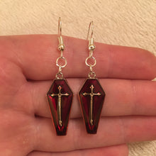 Load image into Gallery viewer, Coffin earrings
