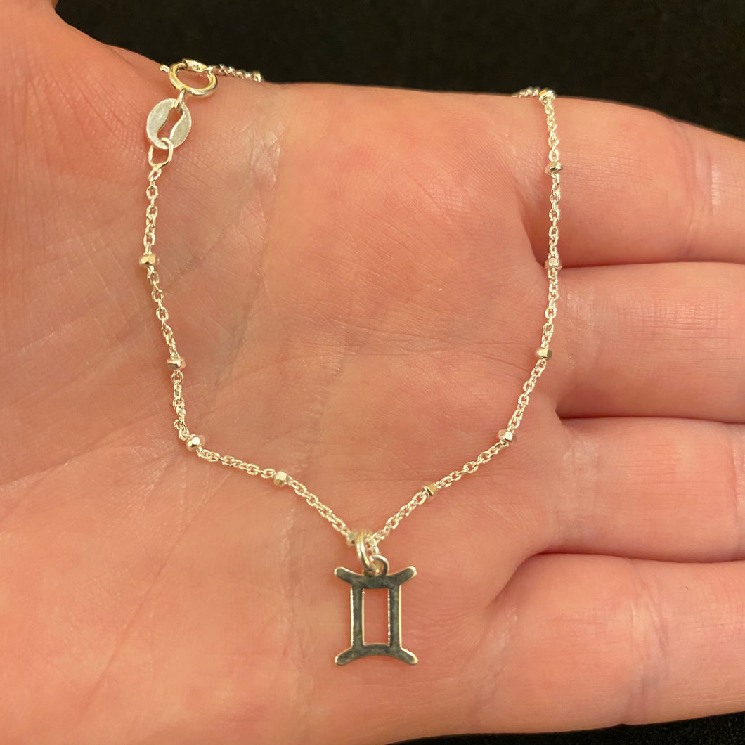 Sterling silver star sign bracelet