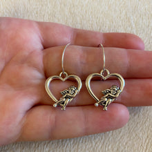 Load image into Gallery viewer, Cherub hoop earrings
