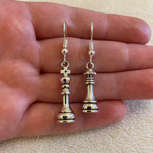 Load image into Gallery viewer, King and queen chess earrings
