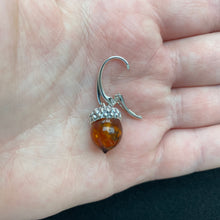 Load image into Gallery viewer, Amber acorn earrings
