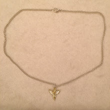 Load image into Gallery viewer, Cherub necklace with white wings
