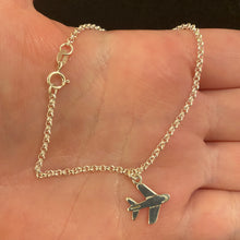 Load image into Gallery viewer, Sterling silver plane bracelet
