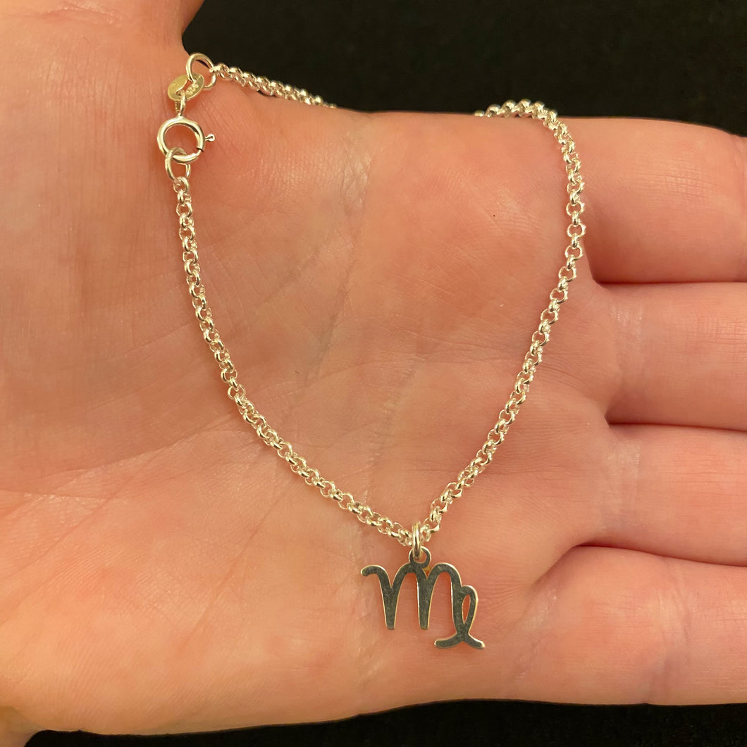 Sterling silver star sign bracelet