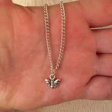 Load image into Gallery viewer, Silver bee necklace
