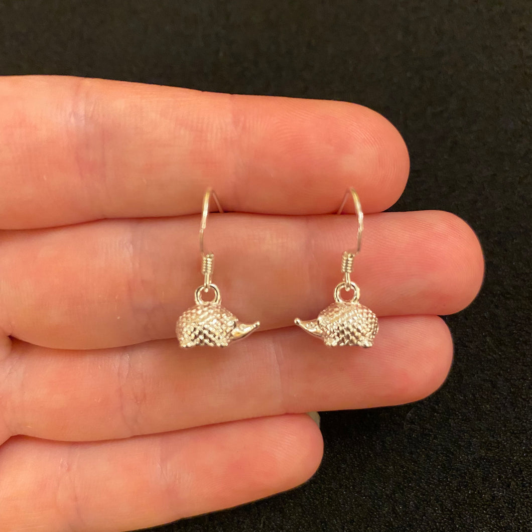 Hedgehog dangle earrings