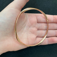 Load image into Gallery viewer, Rose gold twist bangle
